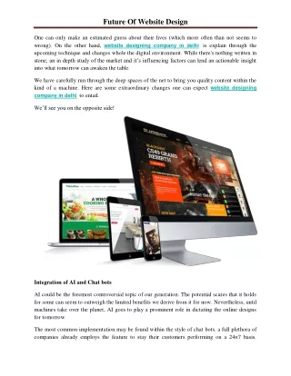 future of website design