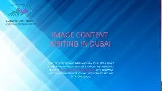 image content writing in Dubai