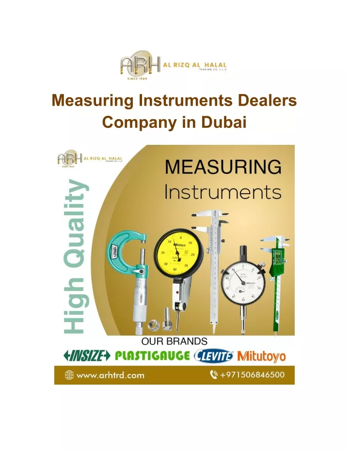 measuring instruments dealers company in dubai