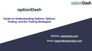 Guide on Understanding Options, Options Trading, and the Trading Strategies!