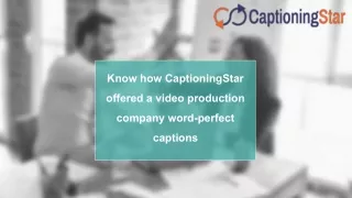 know how captioningstar