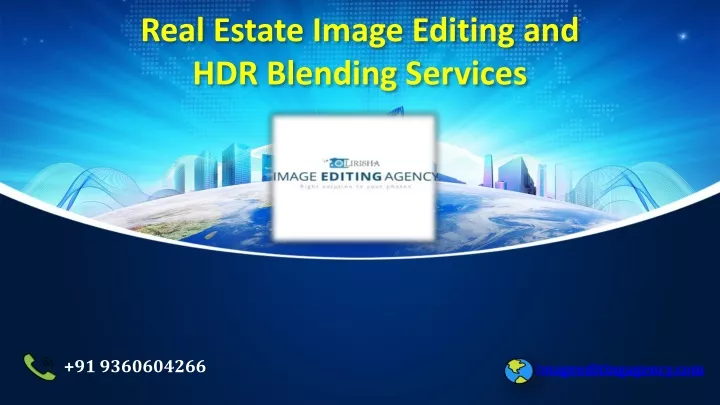real estate image editing and hdr blending services