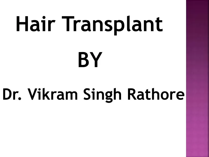 hair transplant