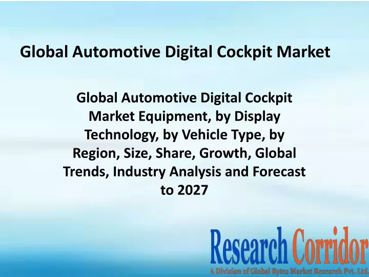 global automotive digital cockpit market