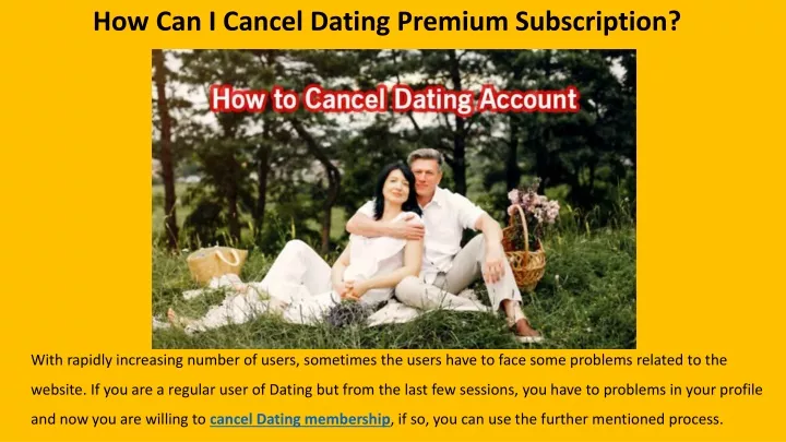 how can i cancel dating premium subscription