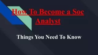Cyber Soc Analyst