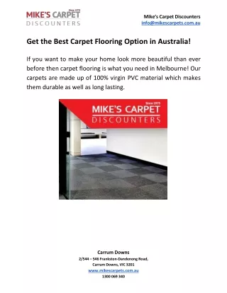 mike s carpet discounters info@mikescarpets com au