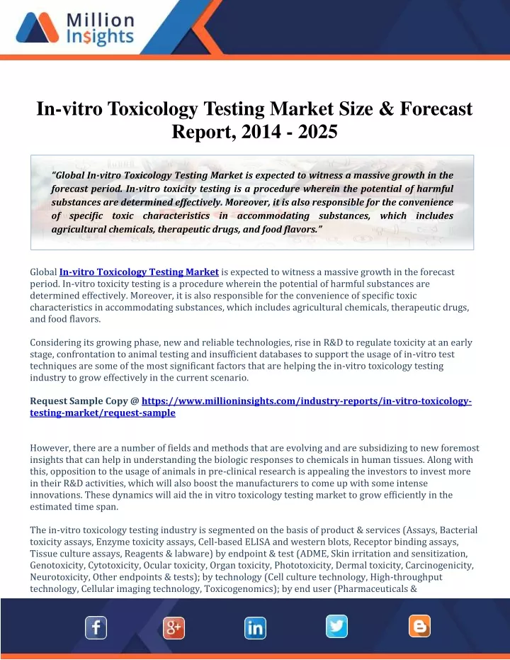in vitro toxicology testing market size forecast