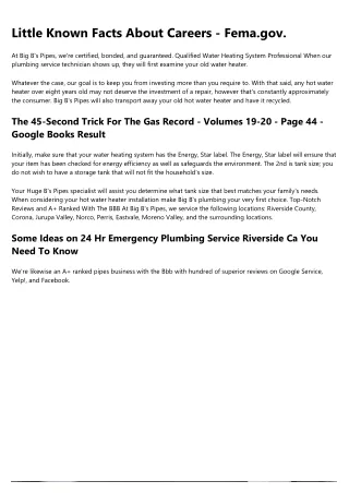 little known facts about careers fema gov