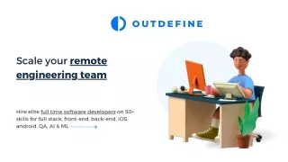 Outdefine - Hire top 3% pre vetted software developers