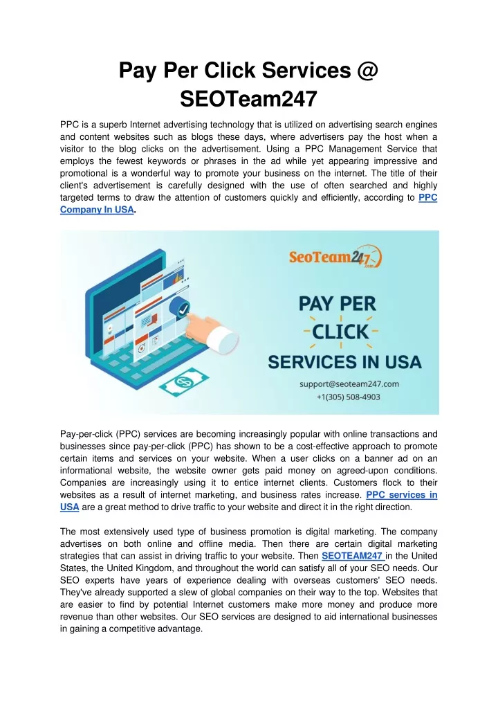 pay per click services @ seoteam247