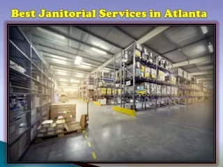 Best Janitorial Services in Atlanta
