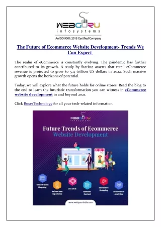 the future of ecommerce website development