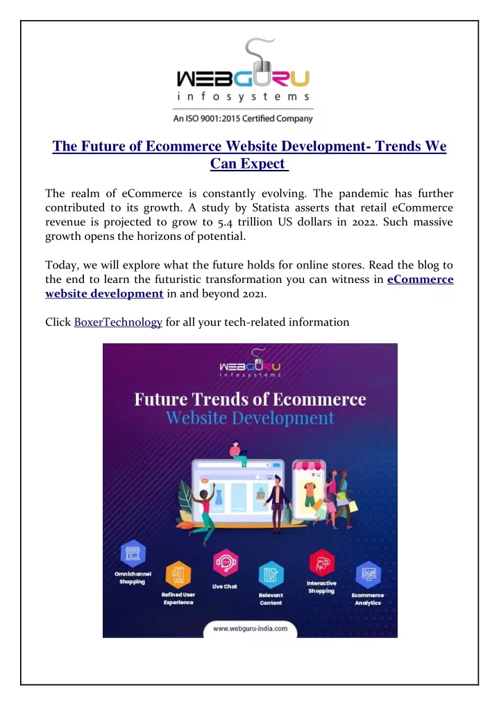 the future of ecommerce website development