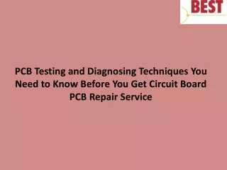 pcb testing and diagnosing techniques you need