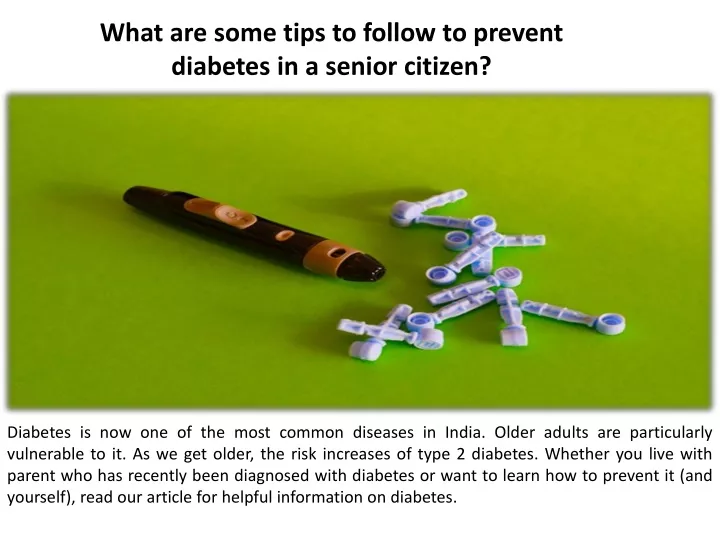 what are some tips to follow to prevent diabetes