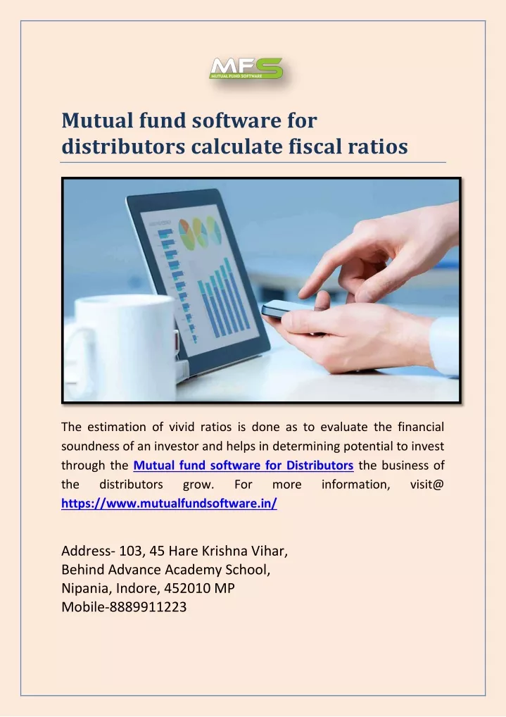 mutual fund software for distributors calculate