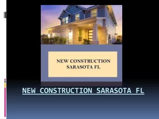 new construction sarasota fl