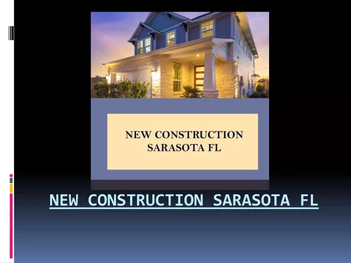 new construction sarasota fl