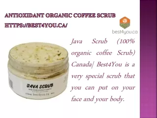 Antioxidant organic coffee Scrub