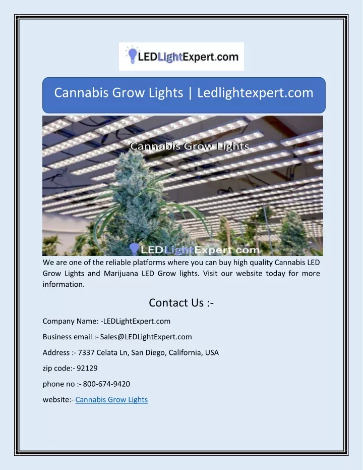 cannabis grow lights ledlightexpert com