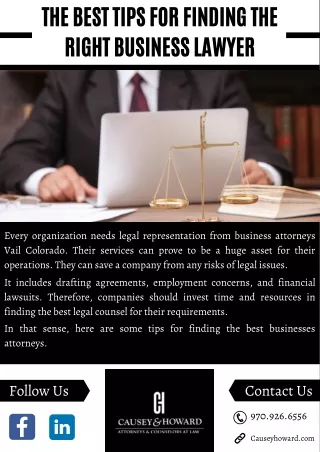 The Best Tips for Finding the Right Business Lawyer
