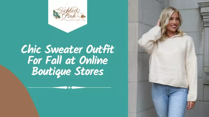 chic sweater outfit for fall at online boutique