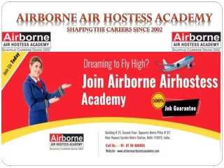 Air hostess Institute | Airborne Air hostess Academy | Delhi