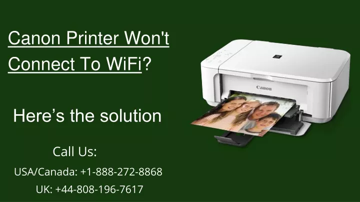 canon printer won t connect to wifi here