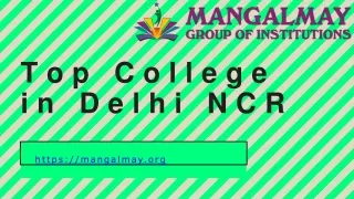 top college in delhi ncr