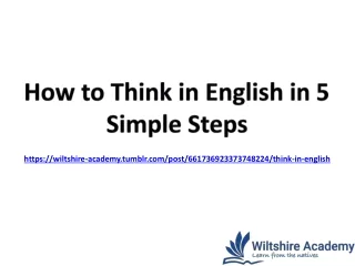 how to think in english in 5 simple steps