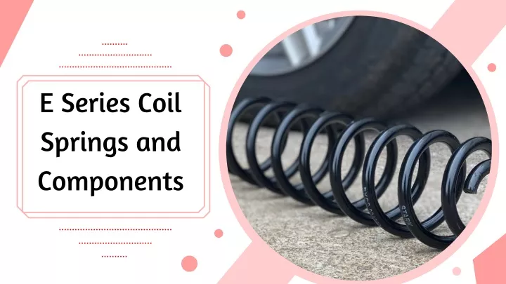 e series coil springs and components