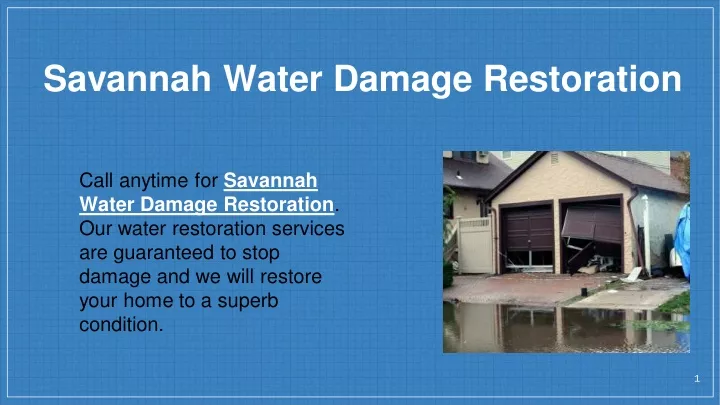 savannah water damage restoration