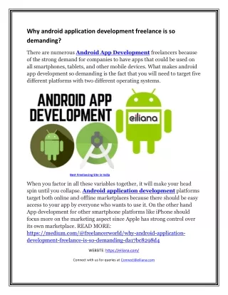 why android application development freelance