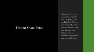 trident share price