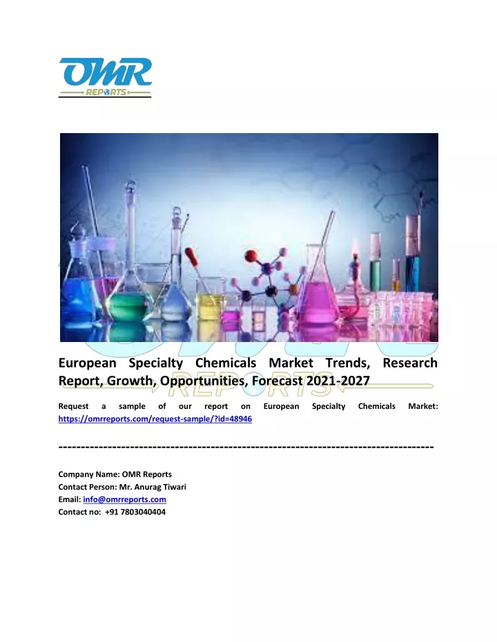 european specialty chemicals market trends