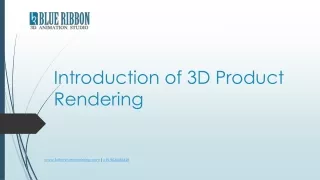 Introduction of 3D Product Rendering
