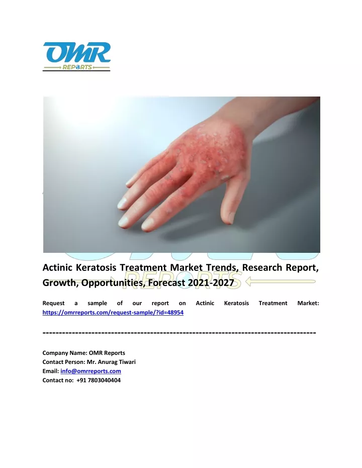 actinic keratosis treatment market trends