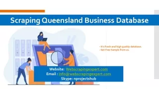 scraping queensland business database