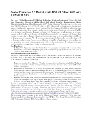 global education pc market worth us xx billion