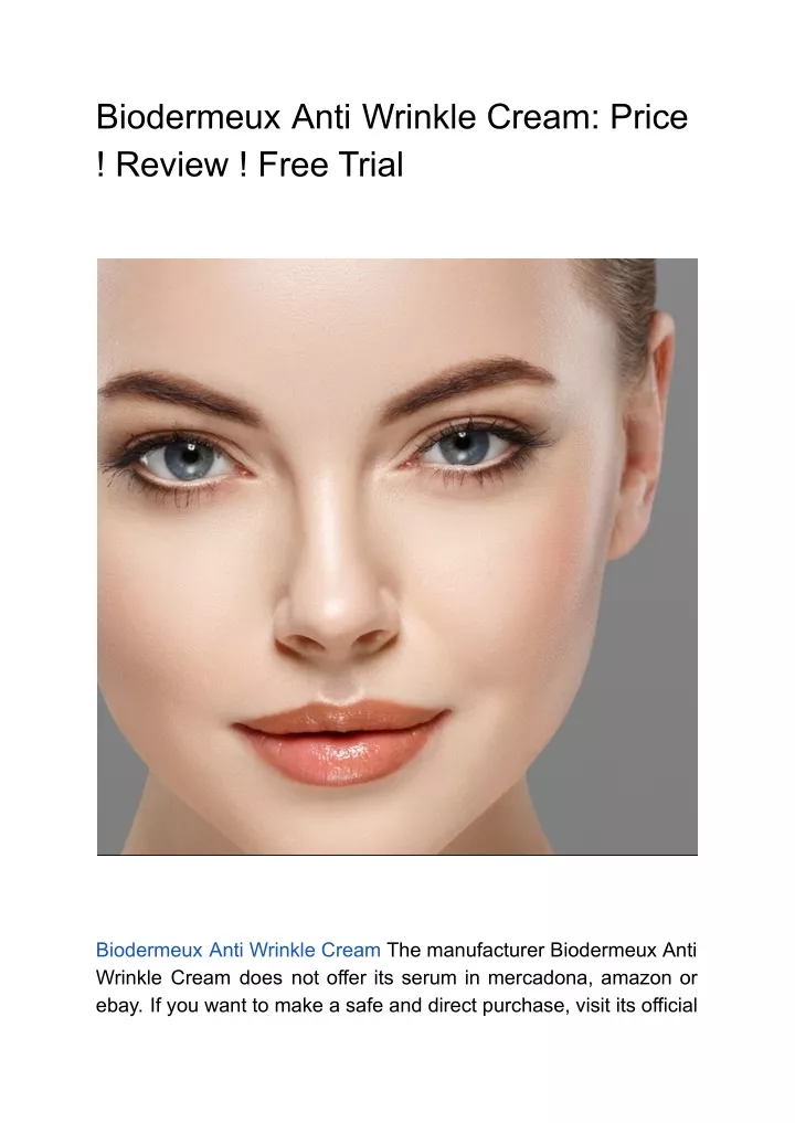 biodermeux anti wrinkle cream price review free