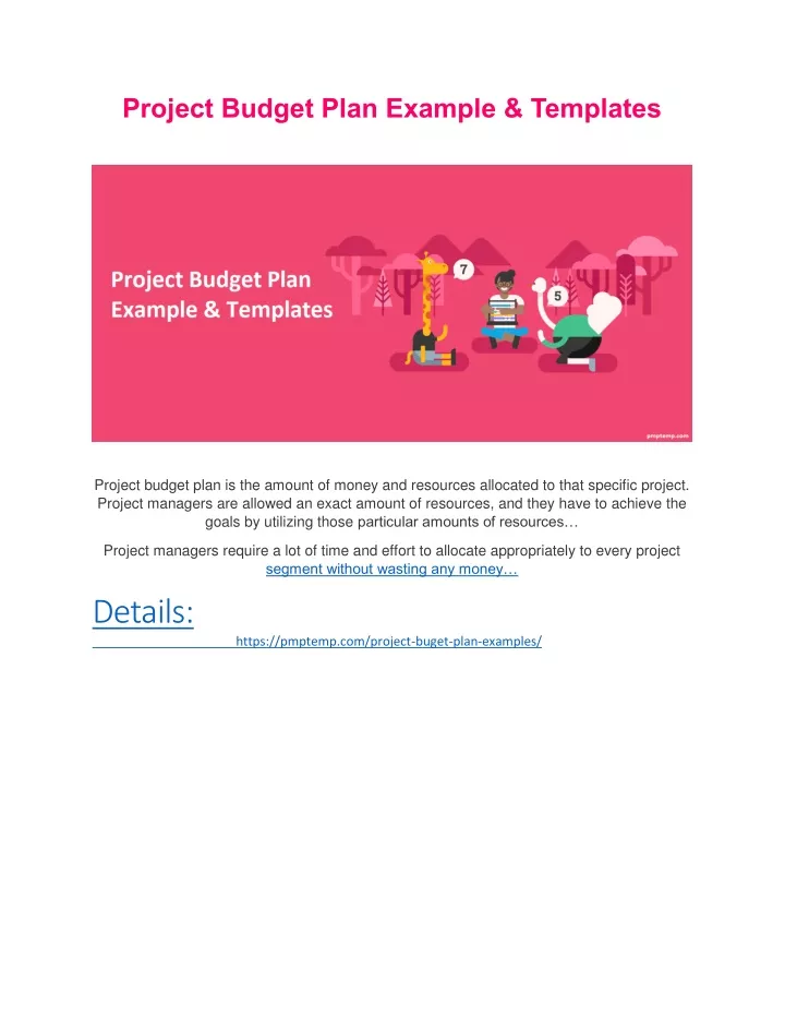project budget plan example templates