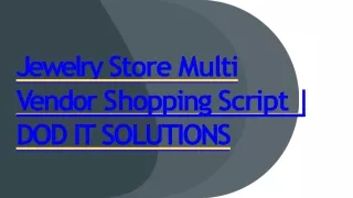 jewelry store multi