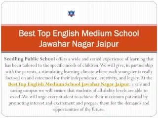 Best Top English Medium School Jawahar Nagar Jaipur