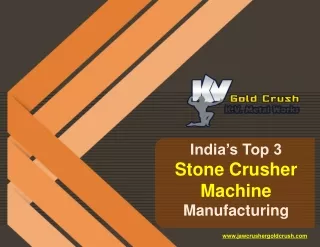 India के Top 5 Stone Crusher Machine manufacturer (2021)