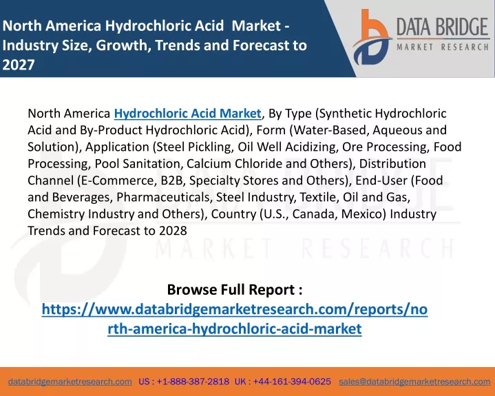 north america hydrochloric acid market industry