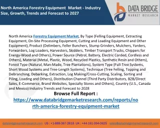 North America Forestry Equipment Market