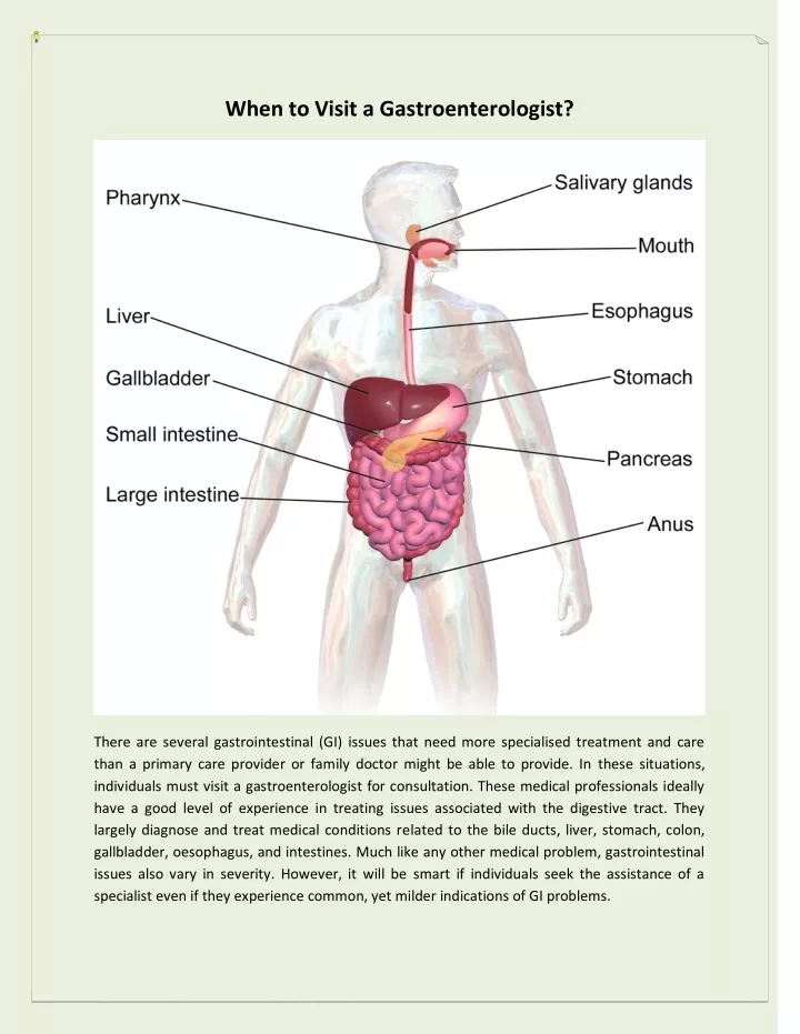 when to visit a gastroenterologist