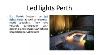 led lights perth
