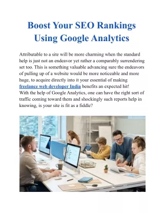 Boost Your SEO Rankings Using Google Analytics